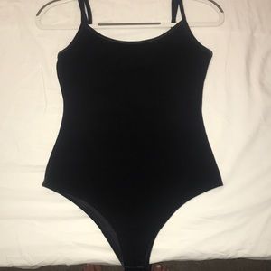 Black tank bodysuit